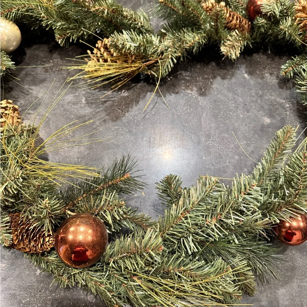 Festive Unlit Predecorated Holiday Garland